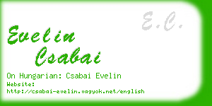 evelin csabai business card
